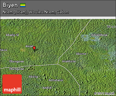 Satellite 3D Map of Biyen