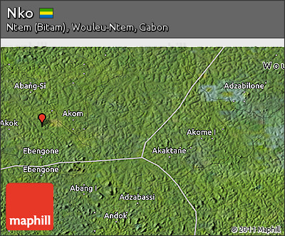 Satellite 3D Map of Nko