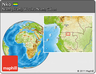 Physical Location Map of Nko