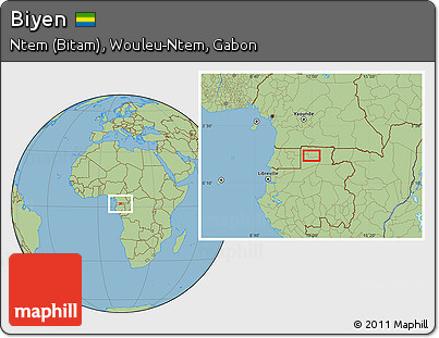 Savanna Style Location Map of Biyen