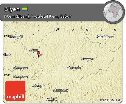 Physical Map of Biyen