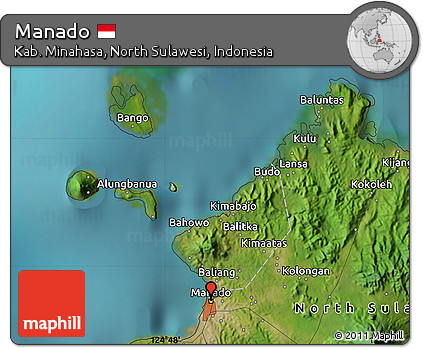 Satellite Map of Manado