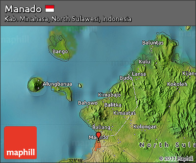 Satellite Map of Manado