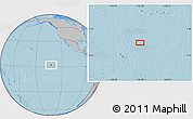Gray Location Map of the area around 1° 45' 3" N, 132° 31' 30" W, hill shading