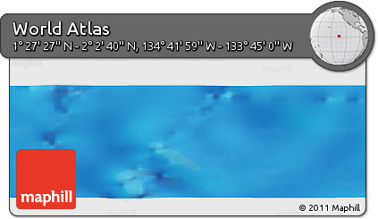 Physical Panoramic Map of the Area around 1°&nbsp;45'&nbsp;3"&nbsp;N,&nbsp;134°&nbsp;13'&nbsp;29"&nbsp;W