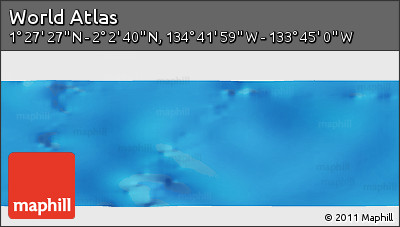 Physical Panoramic Map of the Area around 1°&nbsp;45'&nbsp;3"&nbsp;N,&nbsp;134°&nbsp;13'&nbsp;29"&nbsp;W