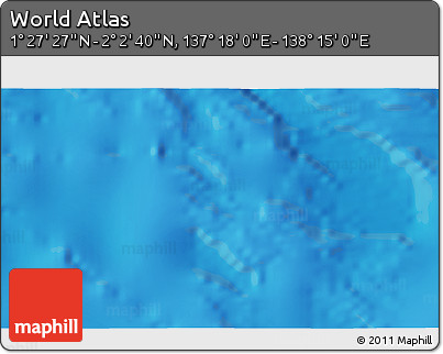 Physical 3D Map of the Area around 1° 45' 3" N, 137° 46' 30" E