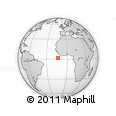 Outline Map of the Area around 1° 45' 3" N, 13° 31' 30" W, rectangular outline