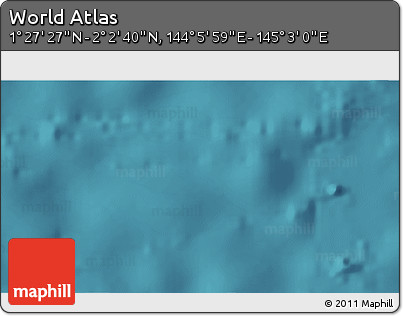 Satellite 3D Map of the Area around 1° 45' 3" N, 144° 34' 29" E