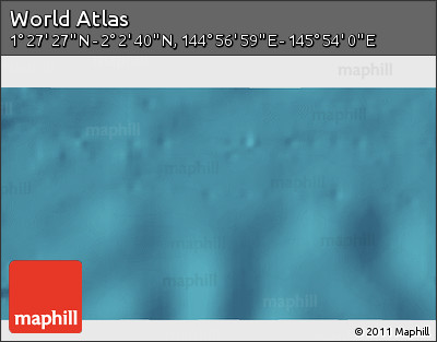 Satellite 3D Map of the Area around 1° 45' 3" N, 145° 25' 30" E