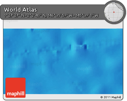 Physical 3D Map of the Area around 1° 45' 3" N, 146° 7' 30" W