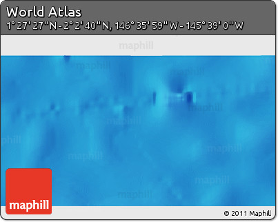 Physical 3D Map of the Area around 1° 45' 3" N, 146° 7' 30" W