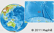 Physical Location Map of the area around 1° 45' 3" N, 147° 7' 30" E