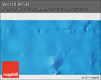 Physical 3D Map of the Area around 1° 45' 3" N, 147° 58' 29" E