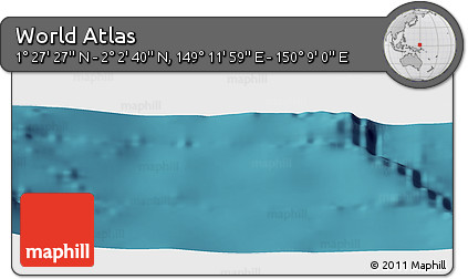 Satellite Panoramic Map of the Area around 1° 45' 3" N, 149° 40' 30" E