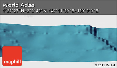 Satellite Panoramic Map of the Area around 1° 45' 3" N, 149° 40' 30" E