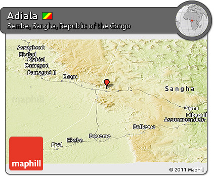 Physical Panoramic Map of Adiala