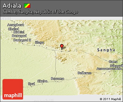 Physical Panoramic Map of Adiala