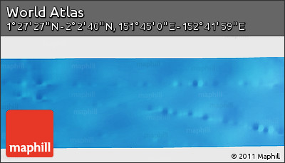 Physical Panoramic Map of the Area around 1° 45' 3" N, 152° 13' 29" E