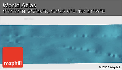 Satellite Panoramic Map of the Area around 1° 45' 3" N, 152° 13' 29" E
