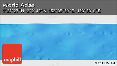 Physical Panoramic Map of the Area around 1° 45' 3" N, 153° 4' 29" E