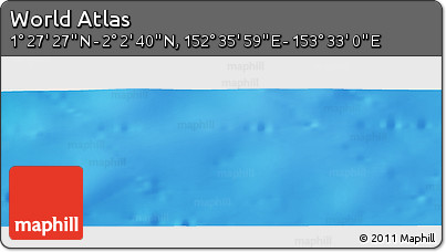 Physical Panoramic Map of the Area around 1° 45' 3" N, 153° 4' 29" E