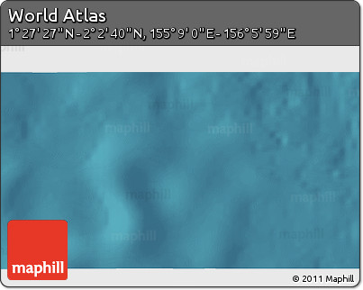 Satellite 3D Map of the Area around 1° 45' 3" N, 155° 37' 30" E