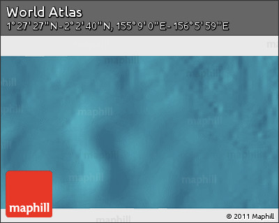 Satellite 3D Map of the Area around 1° 45' 3" N, 155° 37' 30" E