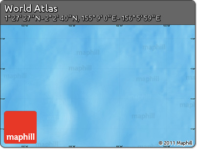 Physical Map of the Area around 1° 45' 3" N, 155° 37' 30" E