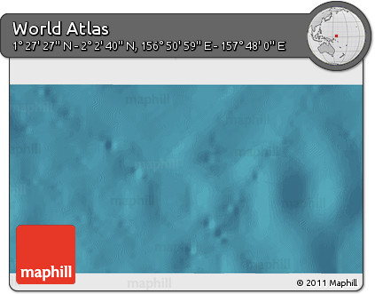 Satellite 3D Map of the Area around 1° 45' 3" N, 157° 19' 29" E