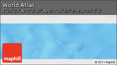 Physical Panoramic Map of the Area around 1° 45' 3" N, 158° 10' 30" E