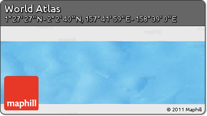 Physical Panoramic Map of the Area around 1° 45' 3" N, 158° 10' 30" E