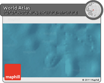 Satellite 3D Map of the Area around 1° 45' 3" N, 159° 1' 30" E