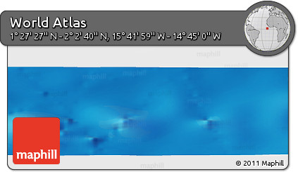 Physical Panoramic Map of the Area around 1° 45' 3" N, 15° 13' 29" W