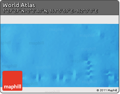 Physical 3D Map of the Area around 1° 45' 3" N, 161° 34' 29" E