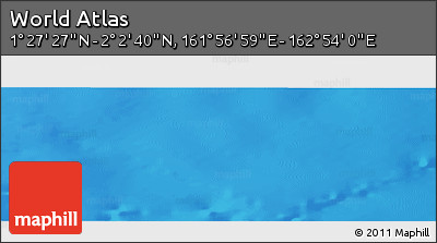 Physical Panoramic Map of the Area around 1° 45' 3" N, 162° 25' 30" E