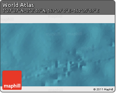 Satellite 3D Map of the Area around 1° 45' 3" N, 164° 7' 30" E