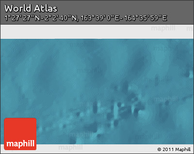 Satellite 3D Map of the Area around 1° 45' 3" N, 164° 7' 30" E