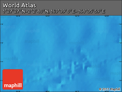 Physical Map of the Area around 1° 45' 3" N, 164° 7' 30" E
