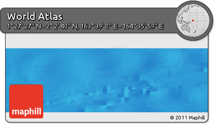 Physical Panoramic Map of the Area around 1° 45' 3" N, 164° 7' 30" E