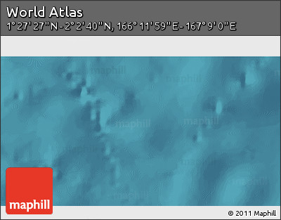 Satellite 3D Map of the Area around 1° 45' 3" N, 166° 40' 30" E