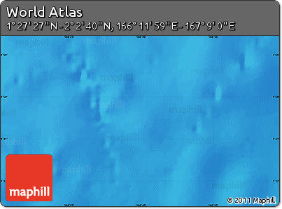 Physical Map of the Area around 1° 45' 3" N, 166° 40' 30" E
