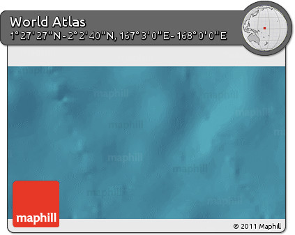 Satellite 3D Map of the Area around 1° 45' 3" N, 167° 31' 30" E