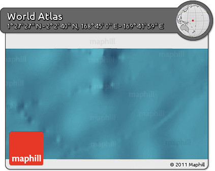 Satellite 3D Map of the Area around 1° 45' 3" N, 169° 13' 29" E