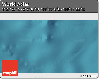 Satellite 3D Map of the Area around 1° 45' 3" N, 169° 13' 29" E