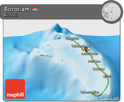 Physical 3D Map of Borotiam