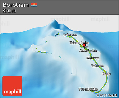 Physical 3D Map of Borotiam