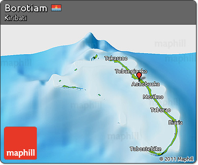 Physical 3D Map of Borotiam