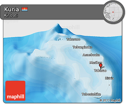 Political 3D Map of Kuria