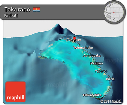 Satellite 3D Map of Takarano